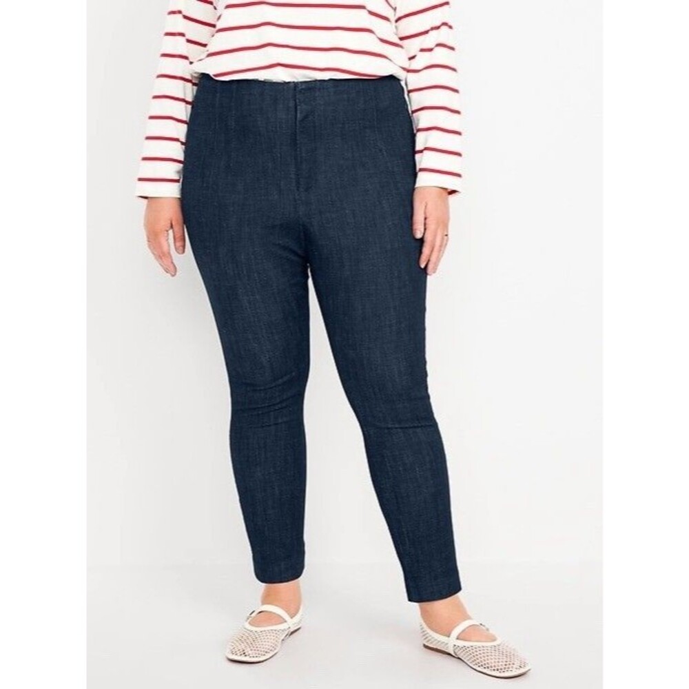 Old Navy Extra High-Rise Polished Pixie Skinny Jeans Sz 20 Dark Wash Ankle